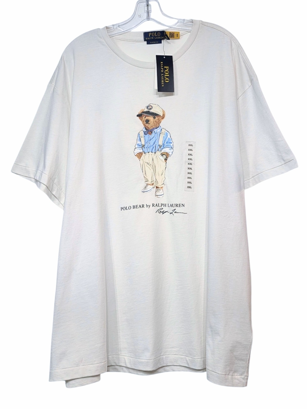 Polo Ralph Lauren Hemingway Polo Bear T-Shirt Men's XXL NWT White